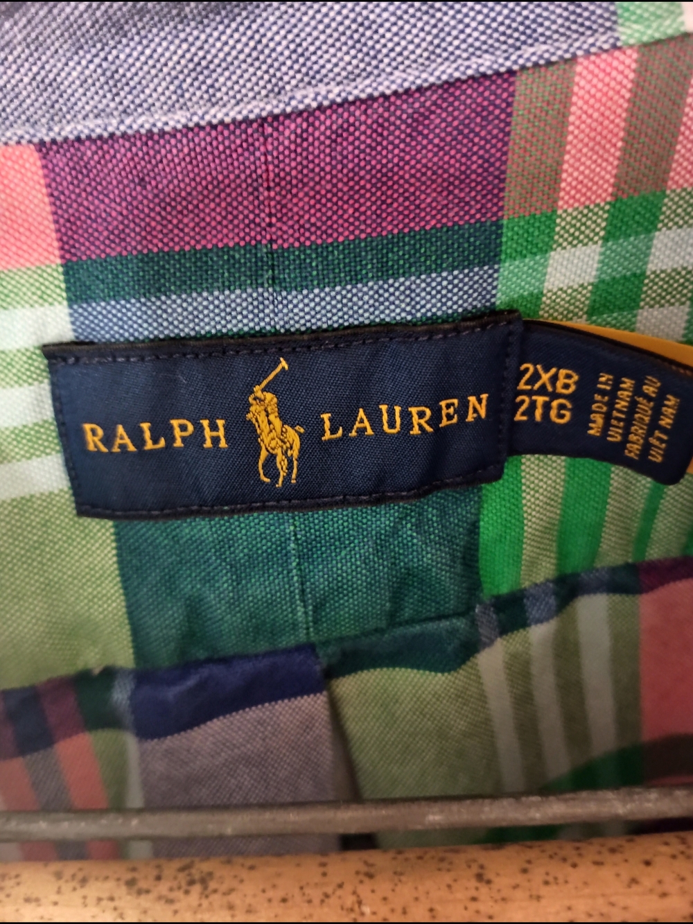 Polo by Ralph Lauren Men's Multicolor Plaid Button-Down Shirt 2XB/2TG - Picture 4 of 5